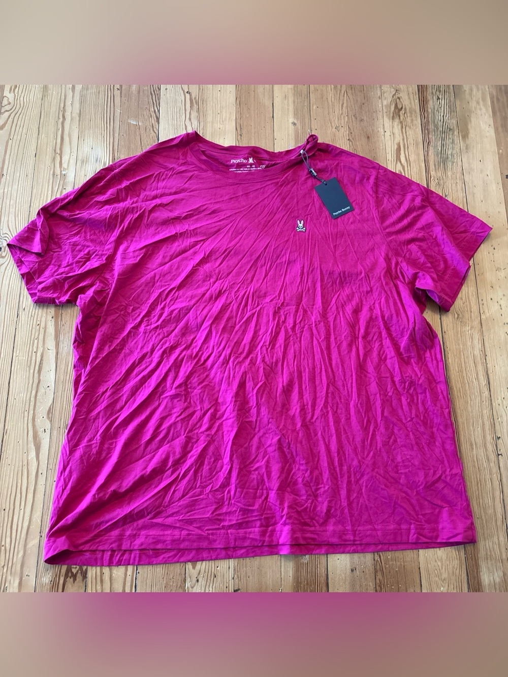 Psycho Bunny Classic Crew Neck  Big and Tall T-Shirt Sz 4XL Pink NWT